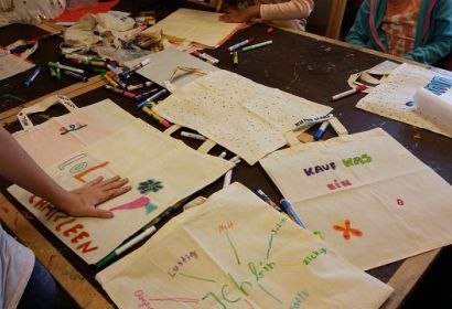 Kreativ-AG in der OGTS Burgwedel - Foto: Anna Thumser